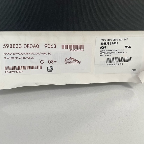 Green Ace Rhombus Gucci Sneakers Size 8 - Picture 3 of 5